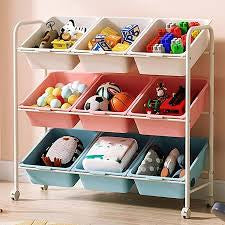 Kids' Toy Storage Organizer Rack