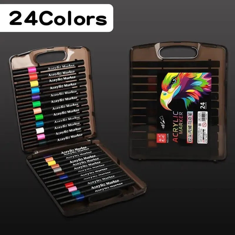 24 Color Vinyl Movie Box for Kids With Plastic box Packing Material: Acrylic