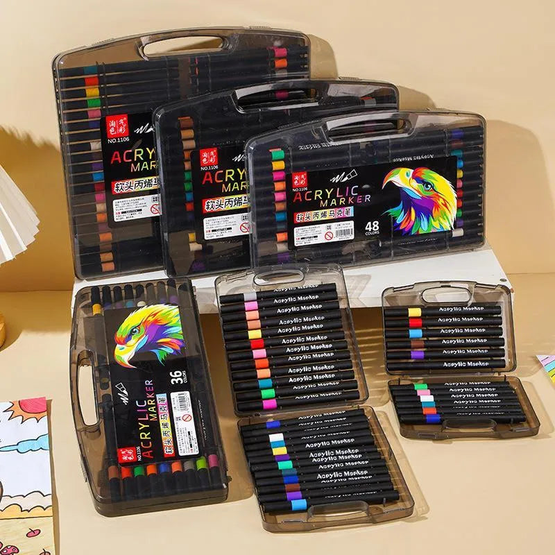 24 Color Vinyl Movie Box for Kids With Plastic box Packing Material: Acrylic