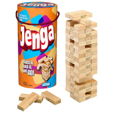 Classic Jenga Wooden Stacking Tower Board Game for Kids & Adults Jenga Classic Stacking Game – Fun for All Ages!